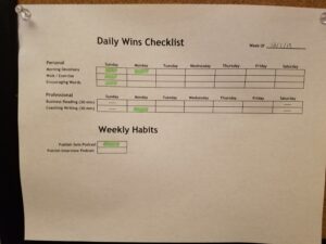 Steve's Daily Wins Checklist